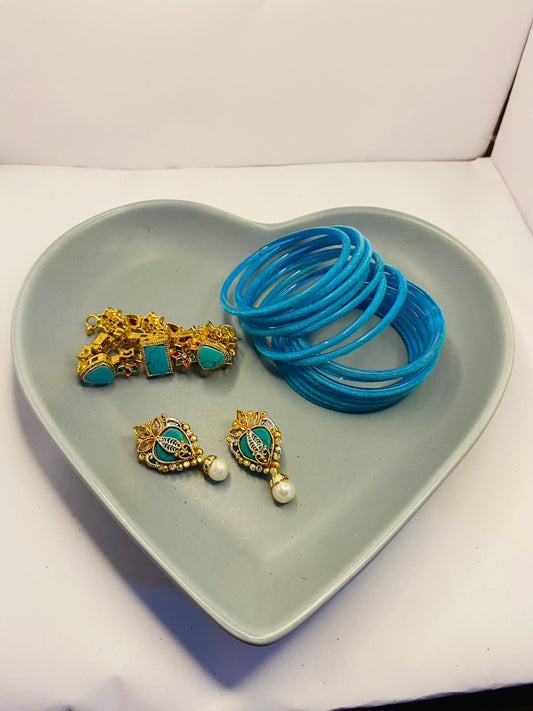 (Deal):Jewelry Set – Bracelet, Bangles & Earrings
